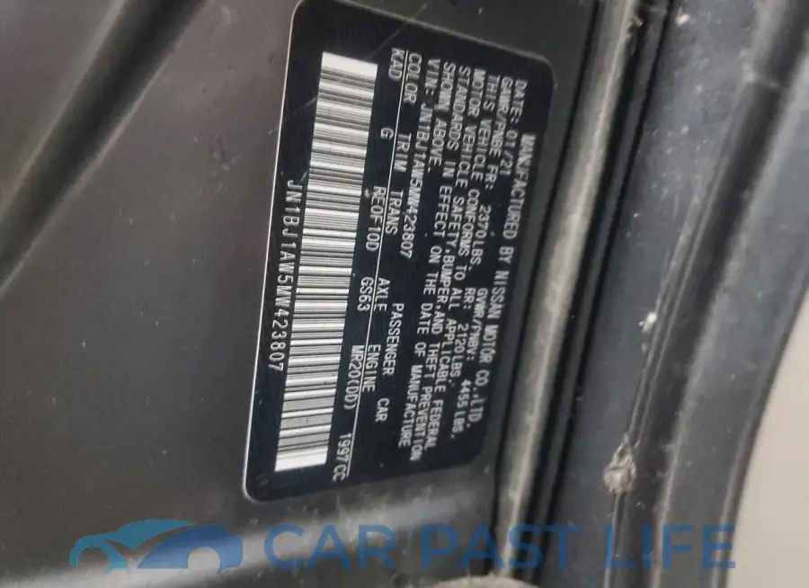 JN1BJ1AW5MW423807# 13