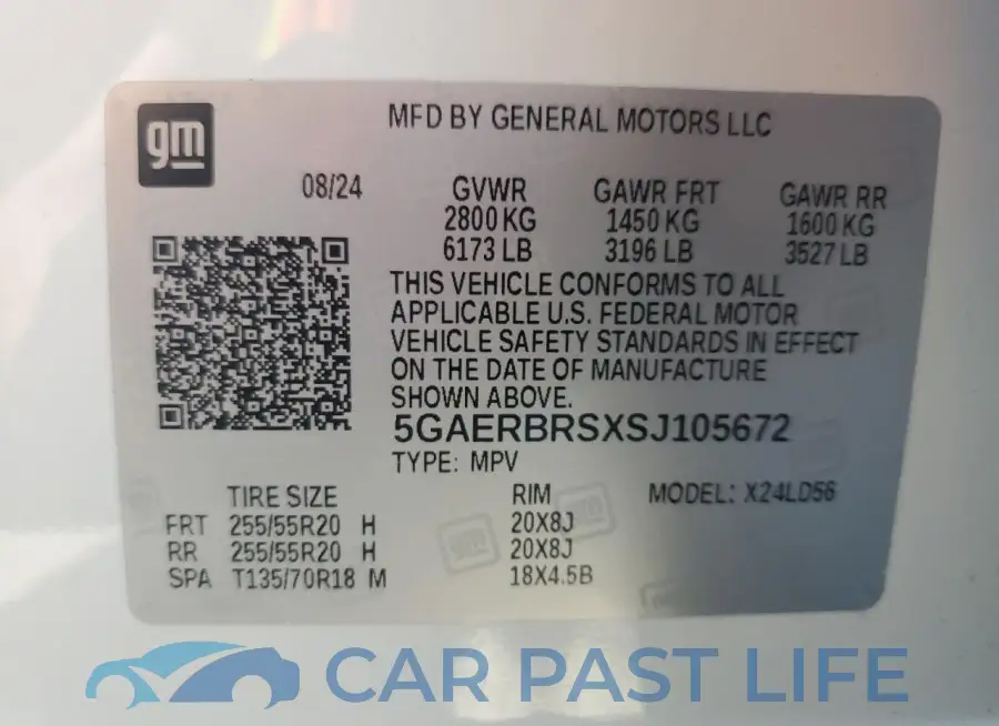 5GAERBRSXSJ105672# 14