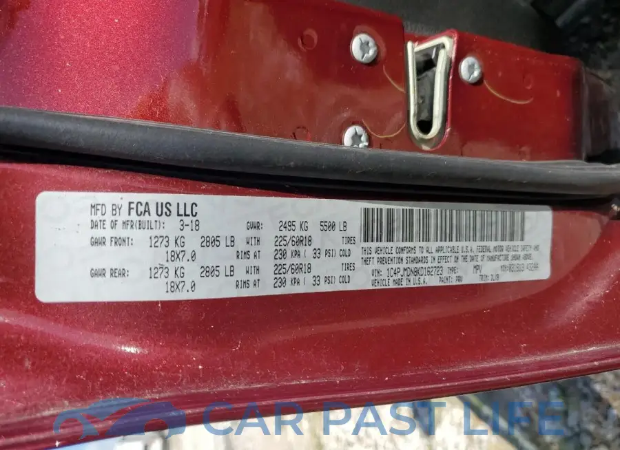 1C4PJMDN8KD162723# 13
