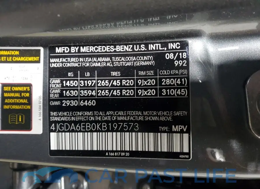 4JGDA6EB0KB197573# 12
