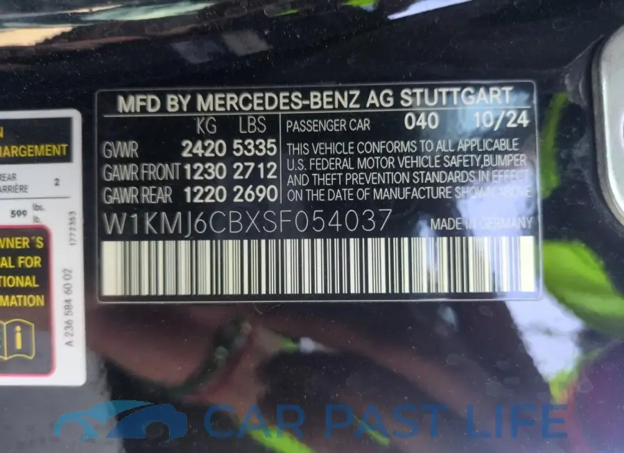 W1KMJ6CBXSF054037# 13