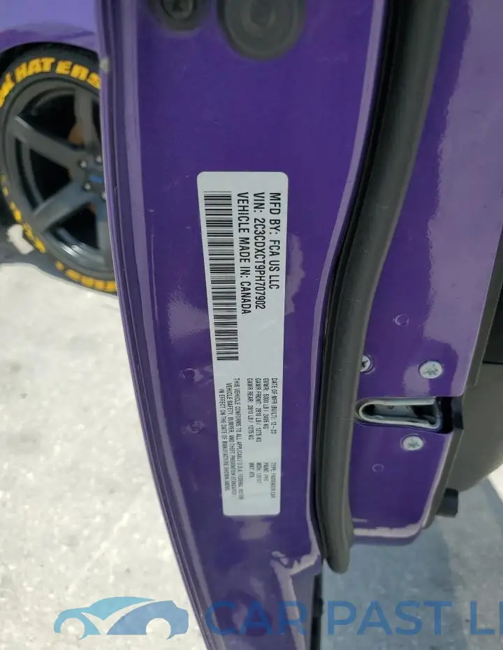 2C3CDXCT9PH707902# 12