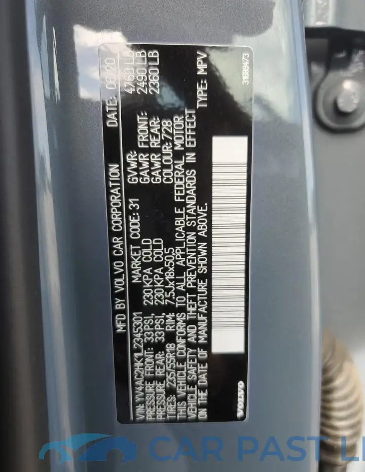 YV4AC2HK1L2345301# 14