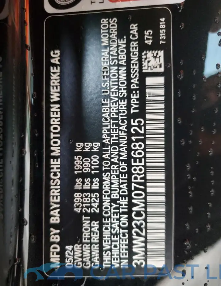 3MW23CM07R8E68125# 12