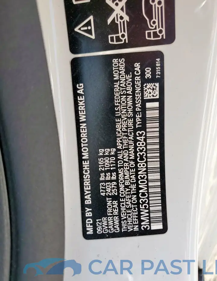 3MW53CM03N8C33843# 12