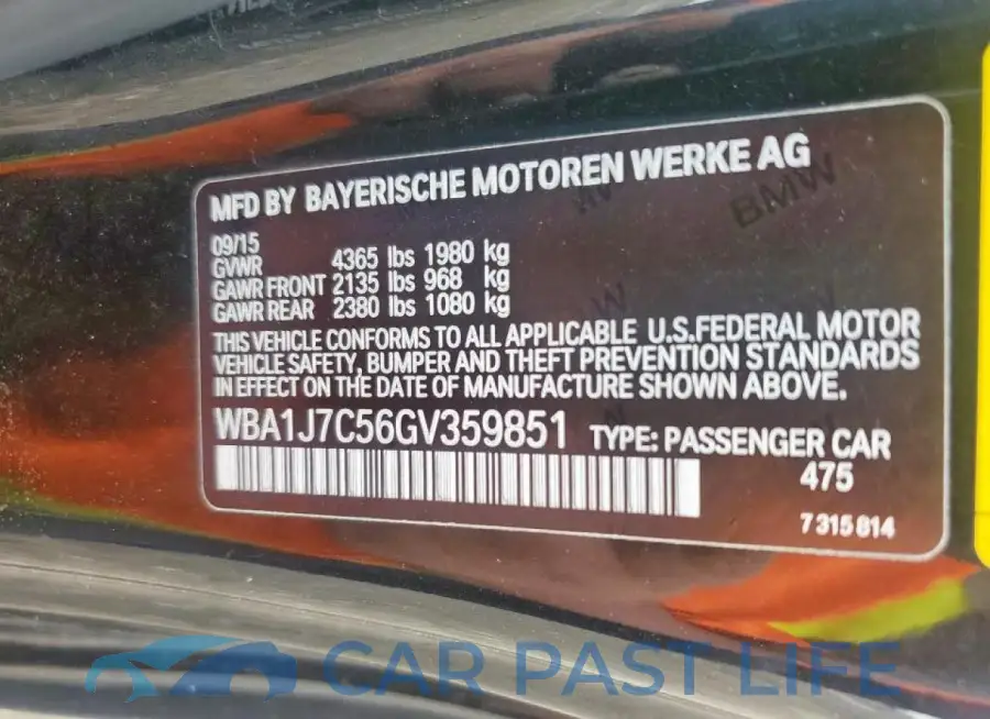 WBA1J7C56GV359851# 12