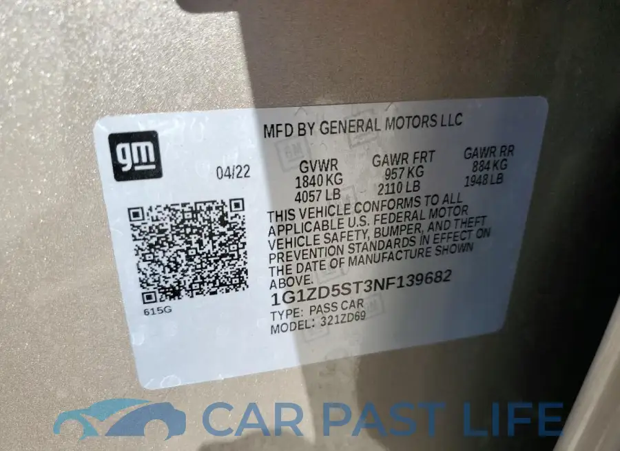 1G1ZD5ST3NF139682# 12