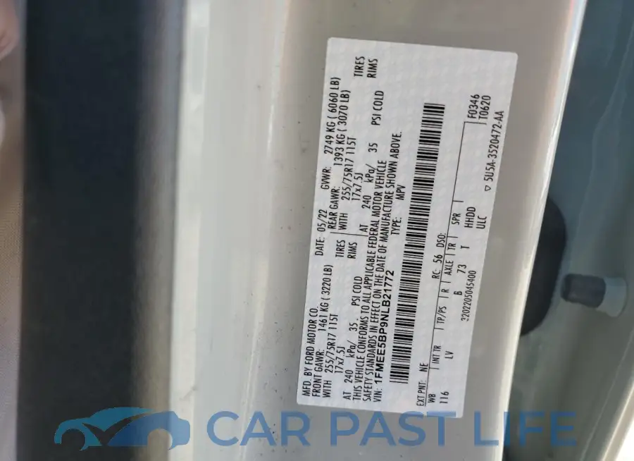 1FMEE5BP9NLB21772# 14