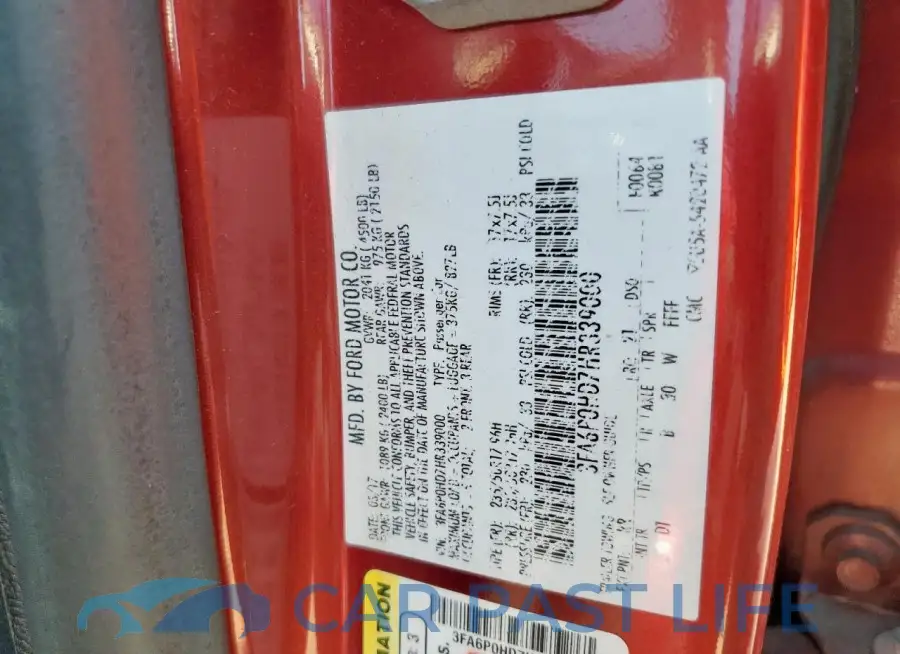 3FA6P0HD7HR339000# 12