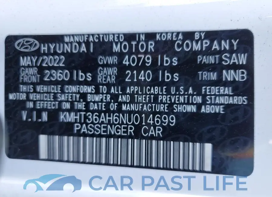 KMHT36AH6NU014699# 12