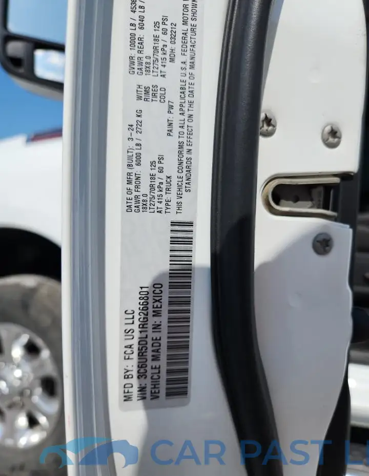 3C6UR5DL1RG266801# 12
