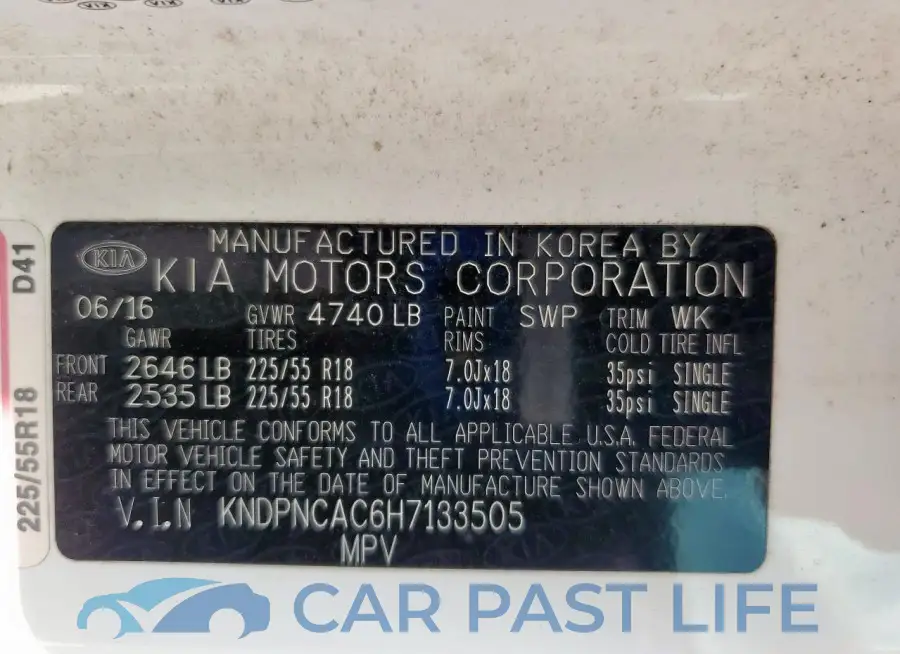 KNDPNCAC6H7133505# 12