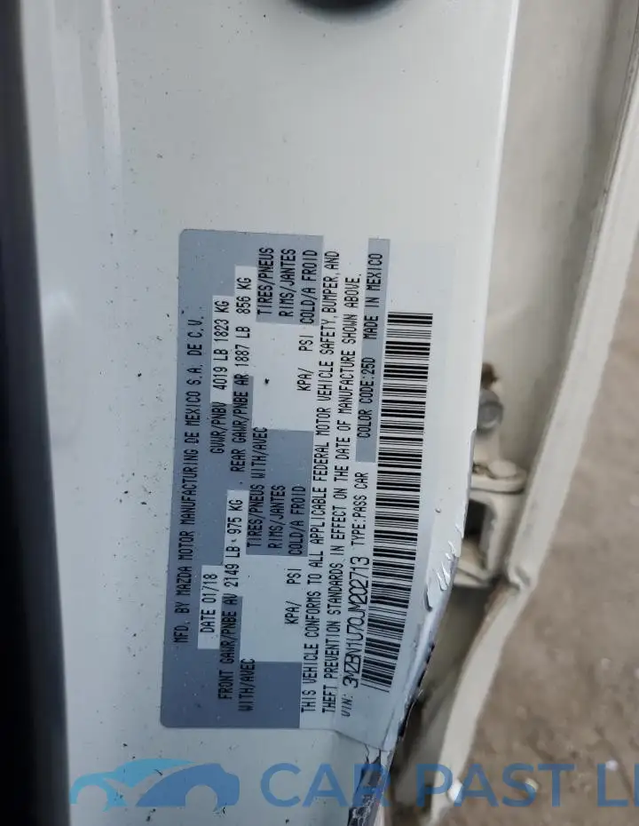 3MZBN1U70JM202713# 12