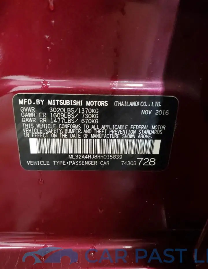 ML32A4HJ8HH015839# 12