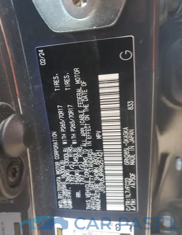 JTEPU5JR9R6257421# 12