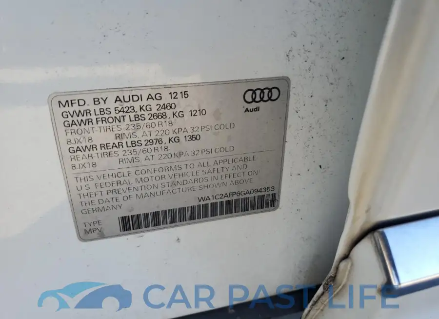 WA1C2AFP6GA094353# 13