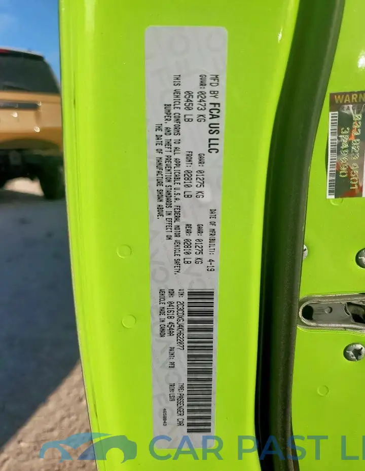 2C3CDXGJ4KH622077# 12