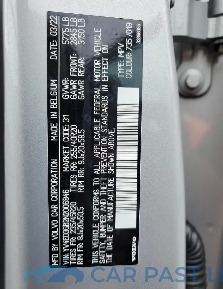 YV4ED3GB2N2006846# 14