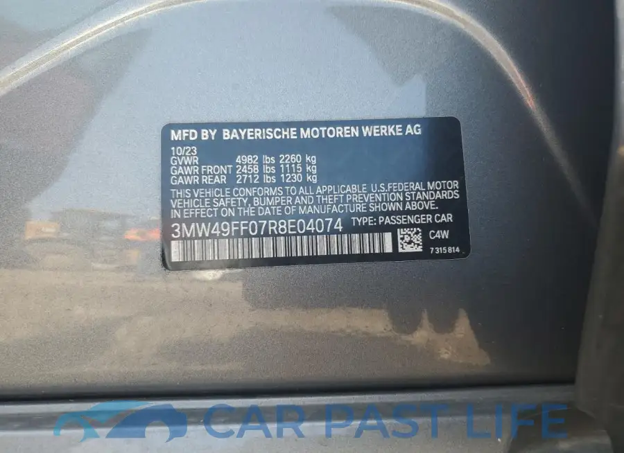 3MW49FF07R8E04074# 12