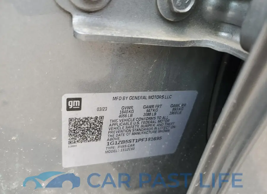 1G1ZB5ST1PF181695# 12