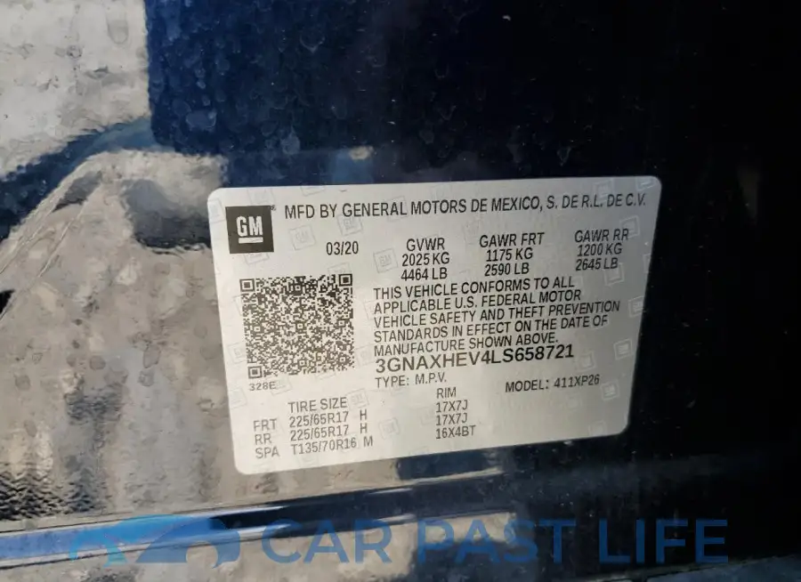 3GNAXHEV4LS658721# 13