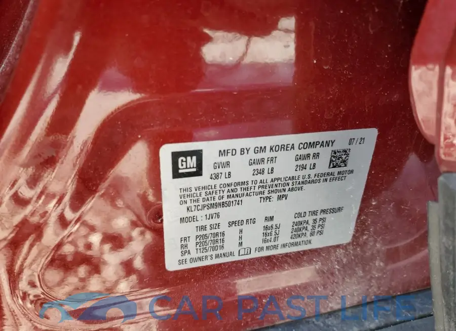 KL7CJPSM9NB501741# 13