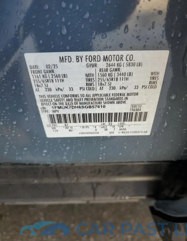 1FMUK7DH6SGB57610# 13