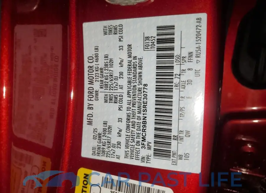3FMCR9BN1SRE30778# 14