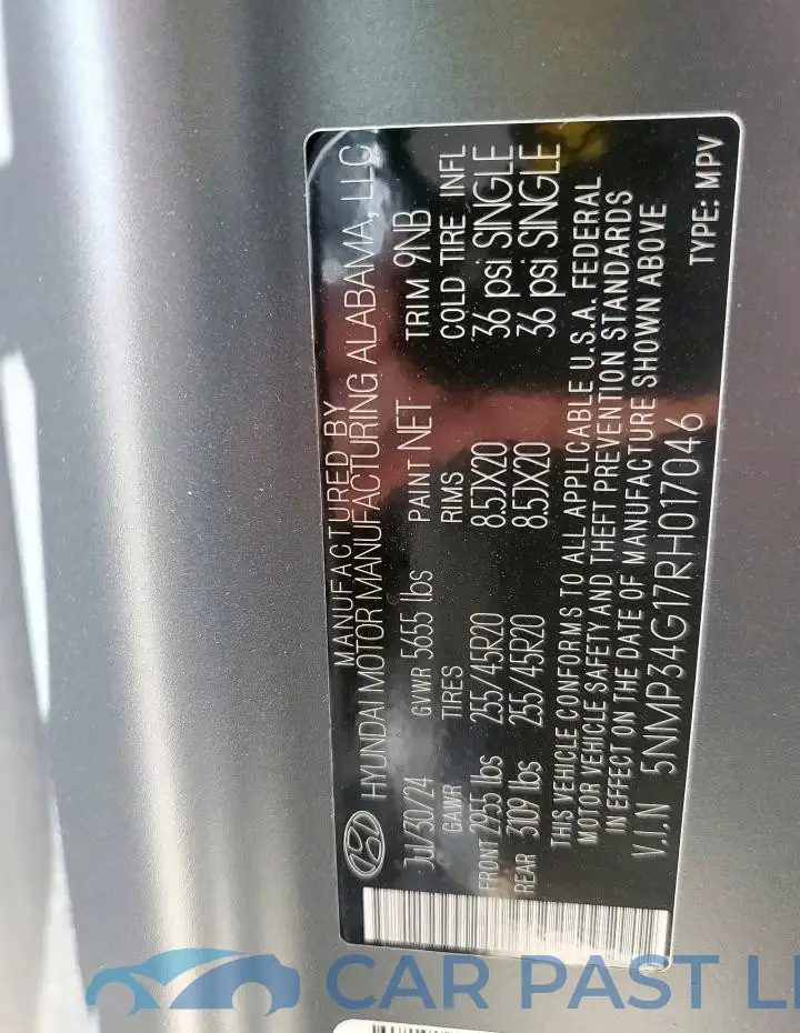 5NMP34G17RH017046# 12