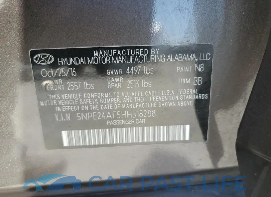 5NPE24AF5HH518288# 12
