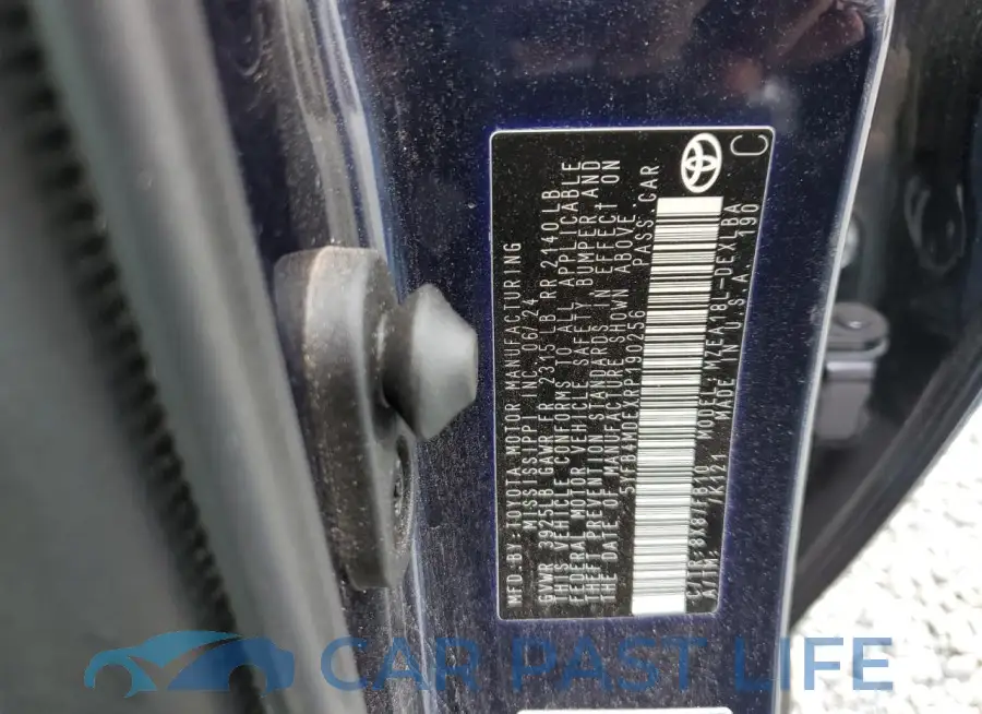 5YFB4MDEXRP190256# 12