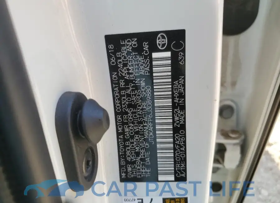 JTDKARFP6J3089880# 12
