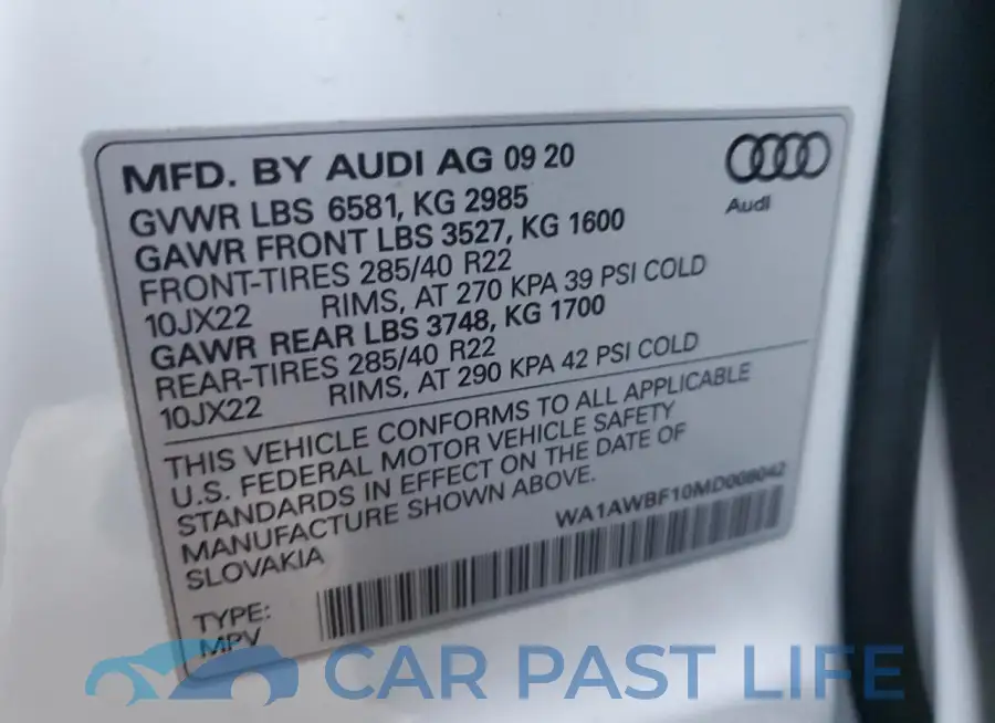WA1AWBF10MD008042# 13
