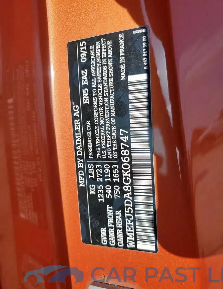 WMEFJ5DA8GK068747# 12