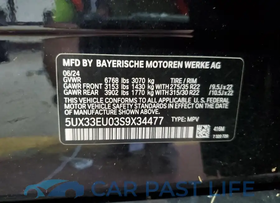 5UX33EU03S9X34477# 14