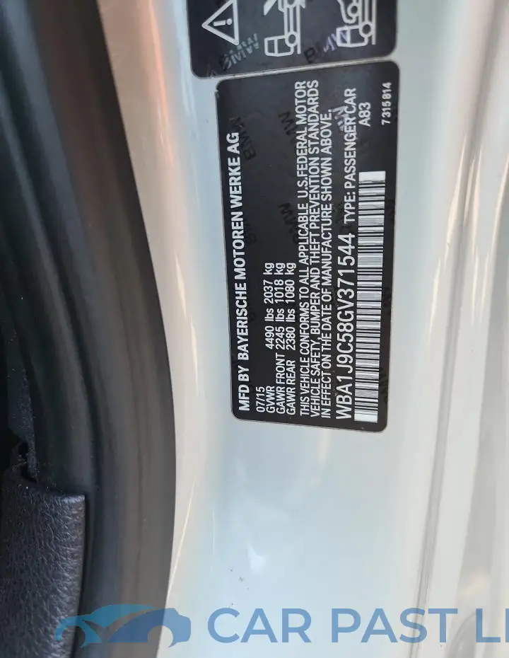WBA1J9C58GV371544# 12