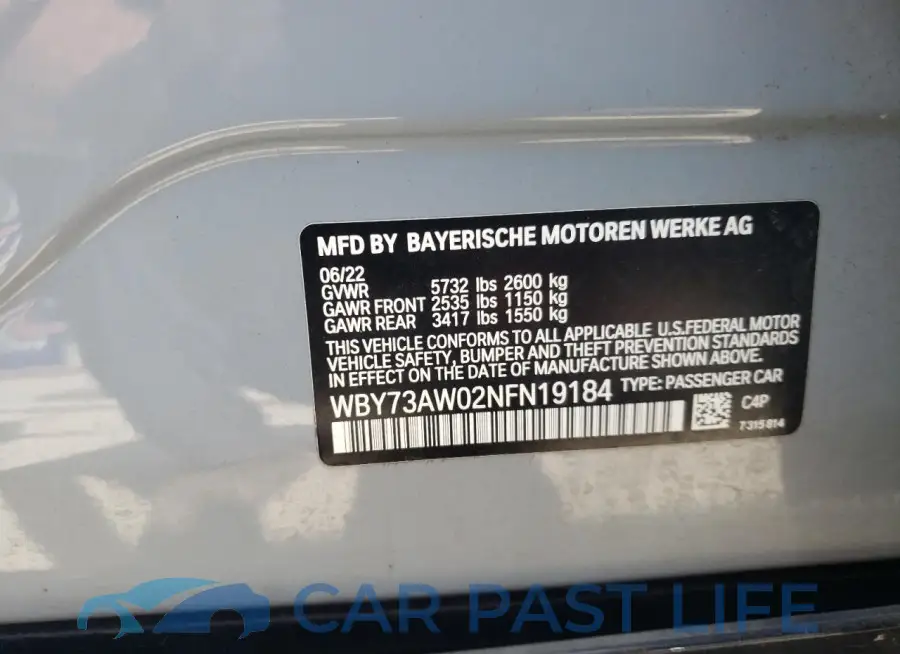 WBY73AW02NFN19184# 13