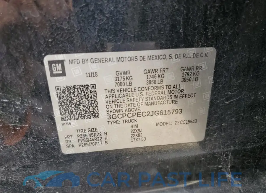 3GCPCPEC2JG615793# 12