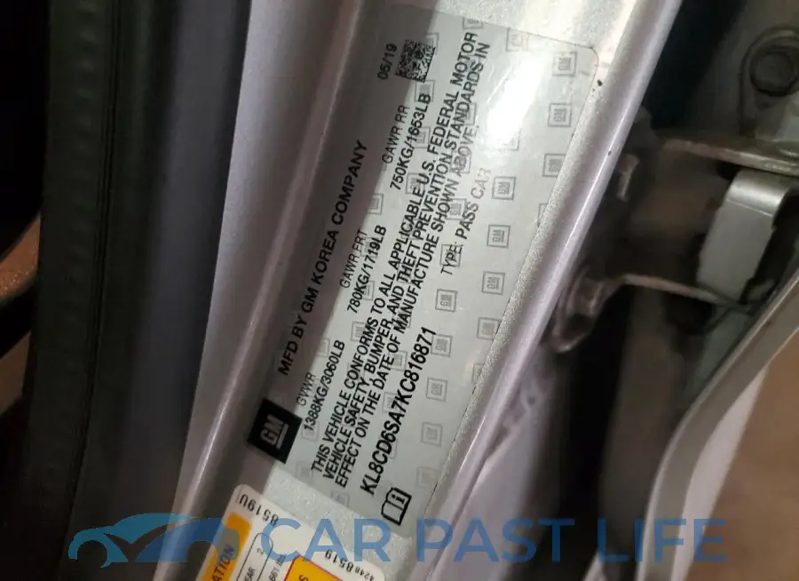 KL8CD6SA7KC816871# 12