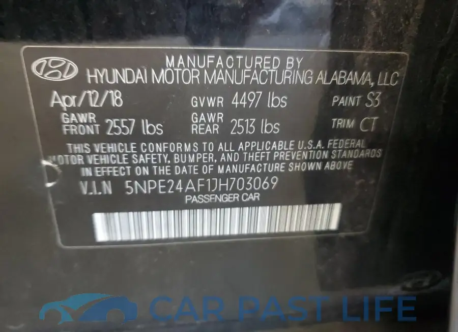 5NPE24AF1JH703069# 12