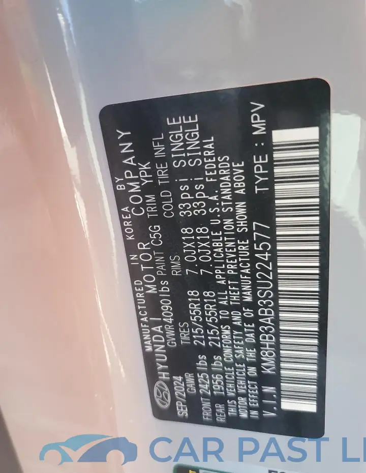 KM8HB3AB3SU224577# 13