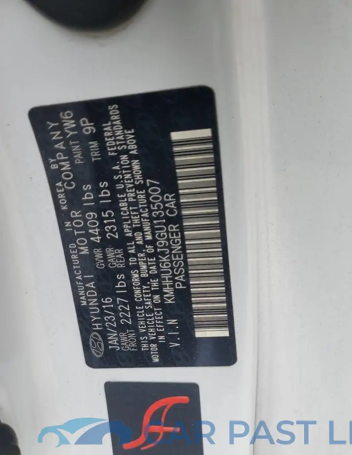 KMHHU6KJ9GU135007# 13