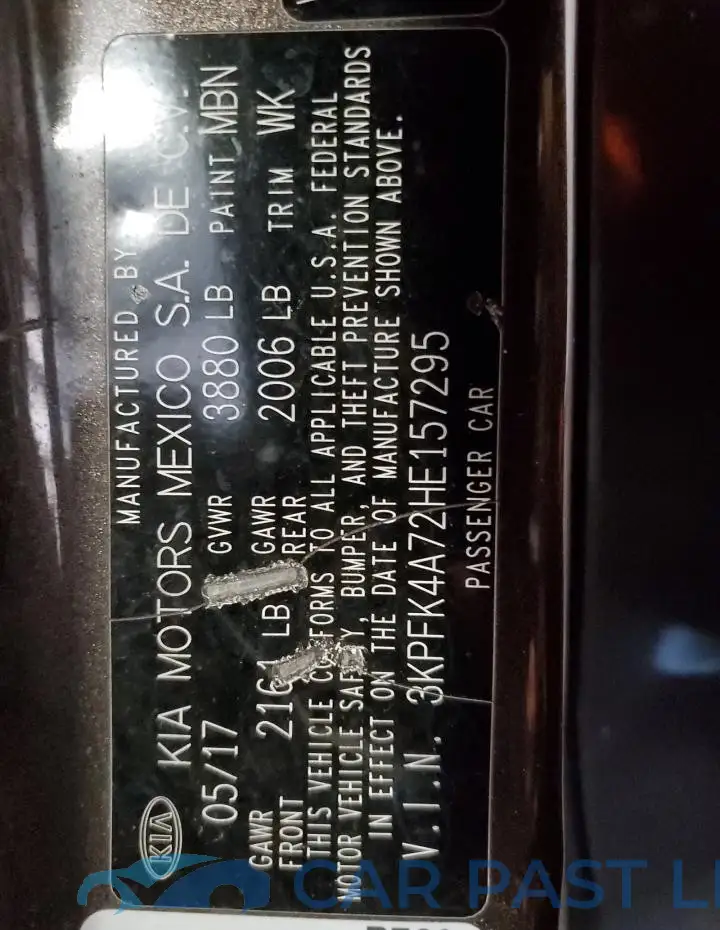 3KPFK4A72HE157295# 13