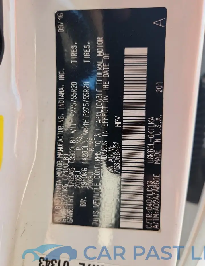 5TDKY5G17GS066467# 13