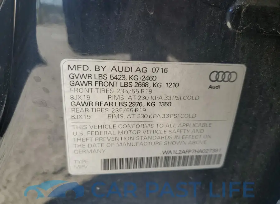 WA1L2AFP7HA027391# 13