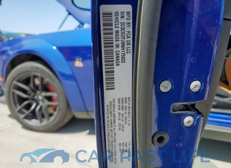 2C3CDZFJ9NH175022# 12