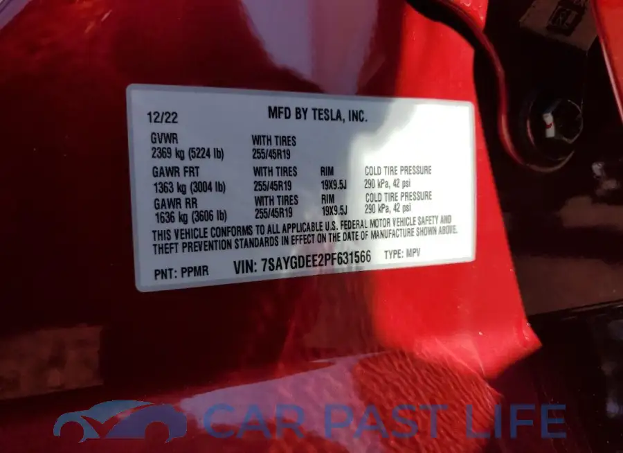7SAYGDEE2PF631566# 14