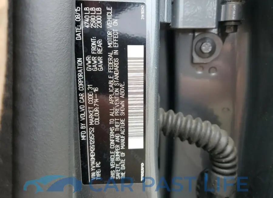 YV140MEM2G1295752# 14
