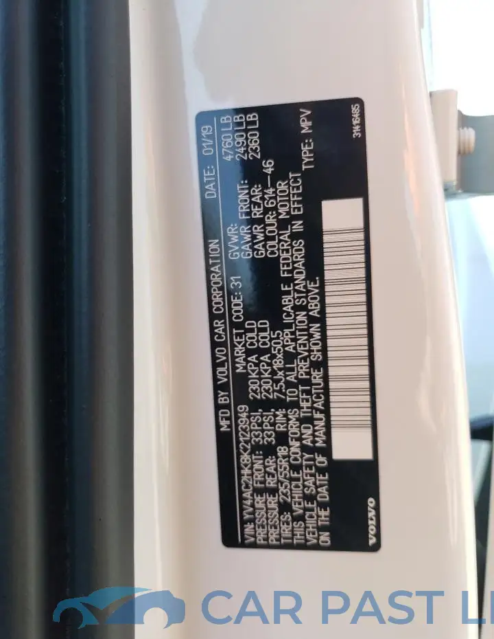 YV4AC2HK8K2123949# 12