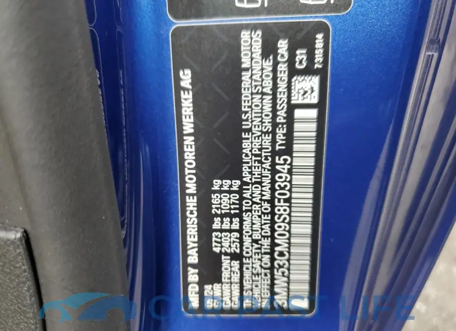 3MW53CM09S8F03945# 12
